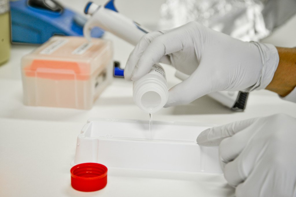 Scientist in research lab