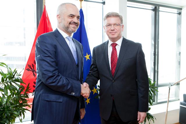 Edi Rama and Stefan Fuele