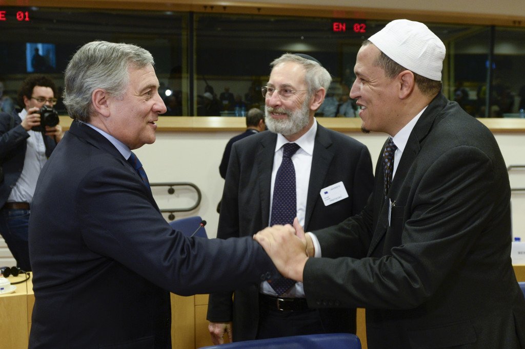 Riccardo DI Segni, Imam HAssen CHALGOUMI, Antonio TAJANI