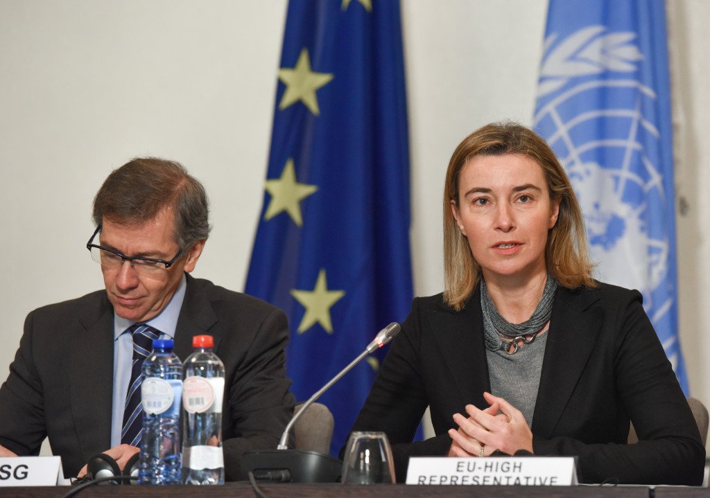 Federica Mogherini , Bernardino Leon
