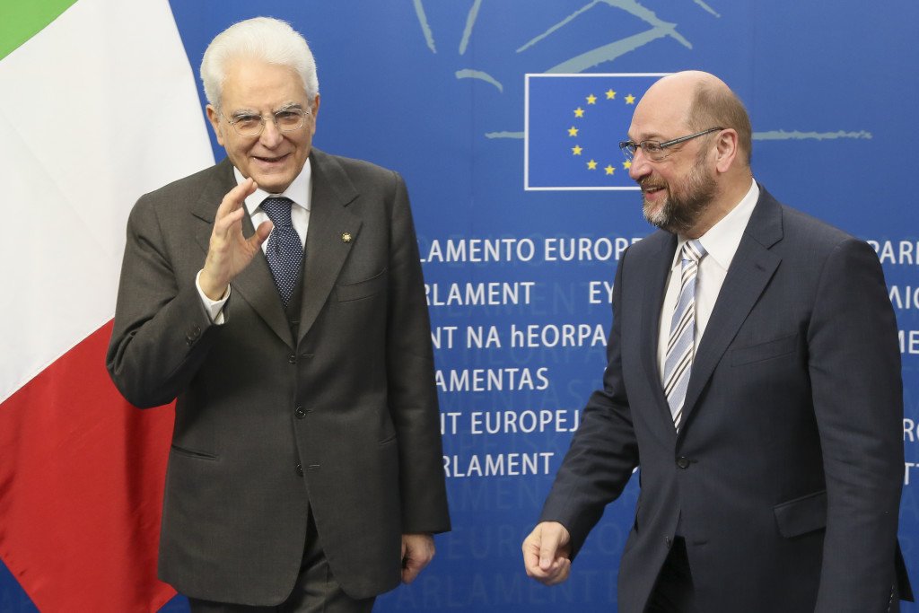 Sergio MATARELLA, Martin SCHULZ - EP President