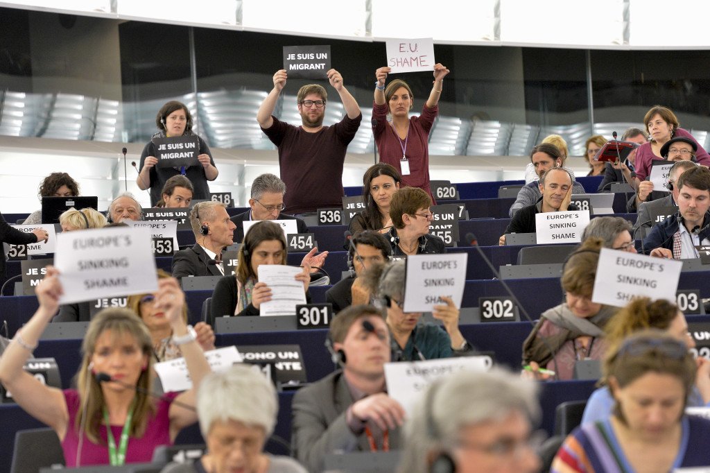 Action "Europe's Sinking Shame"
