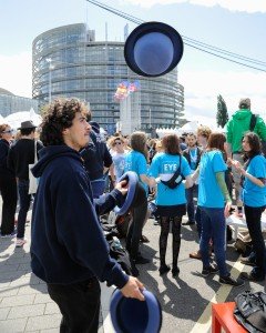 Youth dancing and participating last moments of EYE Event