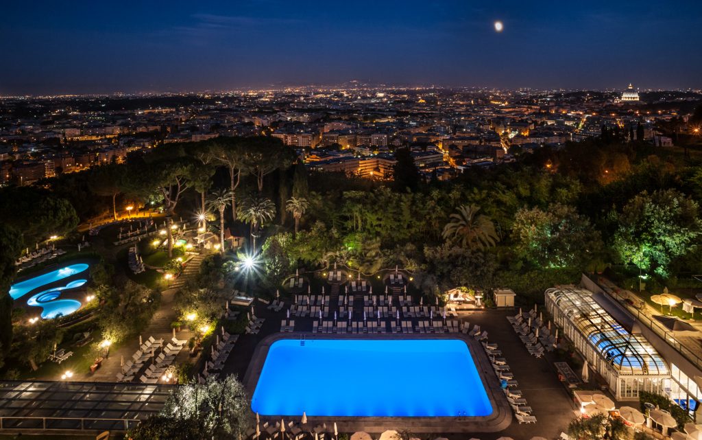 View over Rome from Hotel Terrace (1)