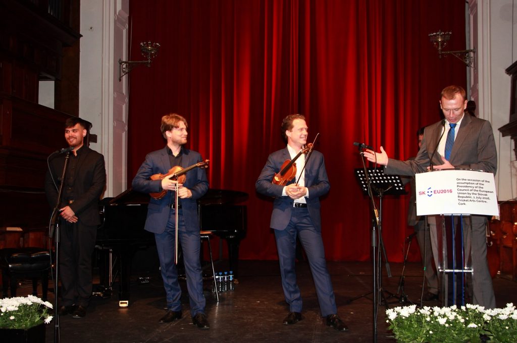 Introducing of the music group Vladimir&Anton by the ambassador H.E. Dusan Matulay (2)