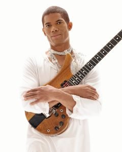 PHOTO BY KEITH MAJOR Stanley Jordan performs at the Sellersville Theater on March 2.