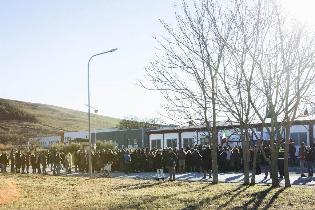 Terremoto Centro Italia, inaugurata la nuova scuola a Corridonia