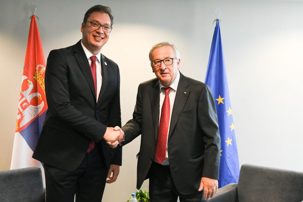 Jean-Claude Juncker, President of the EC meets Alexis Tsipras, Prime Minister of Greece and attends a ceremony in which he will be awarded an honorary doctorate by the Aristotle University of Thessaloniki, in Thessaloniki.