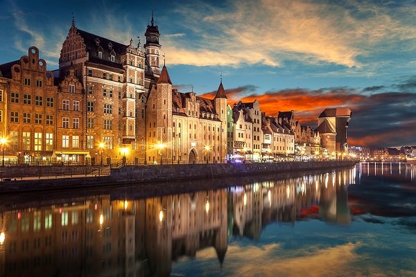Gdansk at night