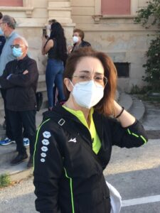 La sindaca di Sciacca Francesca Valenti alla partenza della Marcia delle Terme