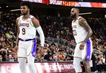 LeBron e Bronny, padre e figlio insieme in campo LeBron