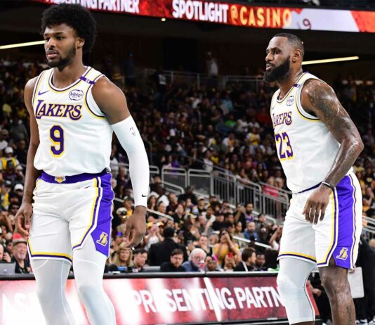 LeBron e Bronny, padre e figlio insieme in campo LeBron