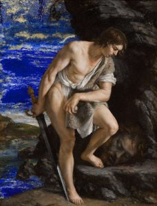 OrazioGentileschi_DavidecontemplalatestadiGolia_ArteeNatura