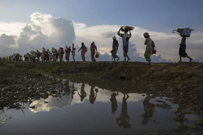 Rakhine Guerra in Myanmar Rakhine