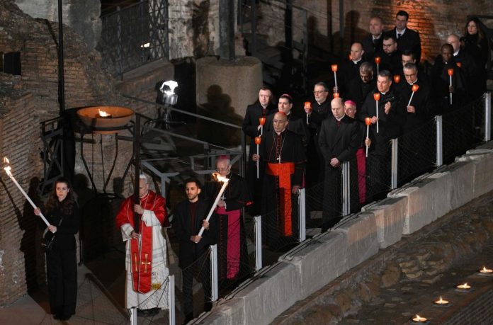 Vatican Media 1 Papa Leone Via Crucis