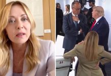 Scontro Meloni-Trump: polemica su foto al G7 Meloni Trump