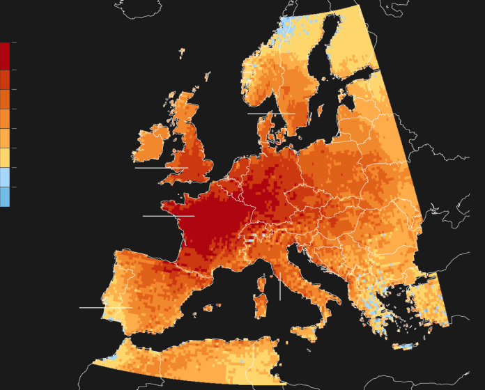 Ondata di caldo in Europa