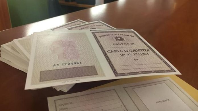 Carta d'identità cartacea espatrio